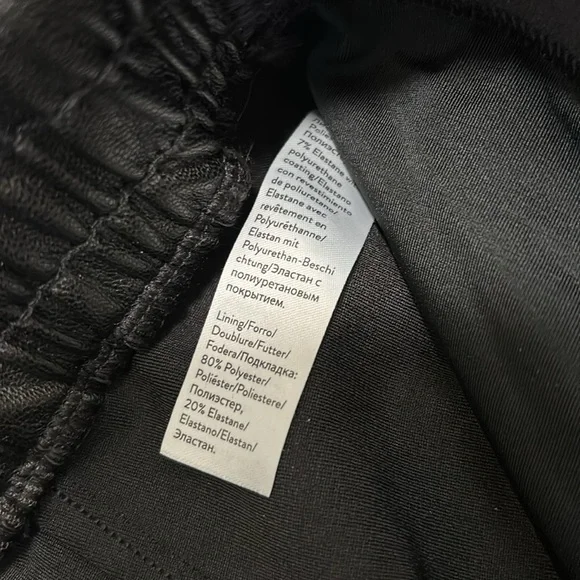 SPANX black faux leather shaping jogger S - Picture 5 of 7